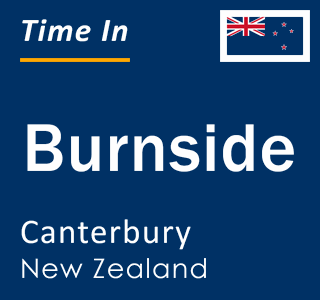 Current local time in Burnside, Canterbury, New Zealand