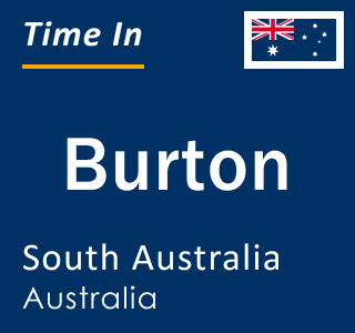 Current local time in Burton, South Australia, Australia