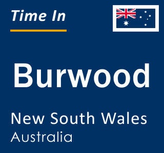Current local time in Burwood, New South Wales, Australia