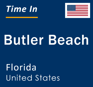 Current local time in Butler Beach, Florida, United States