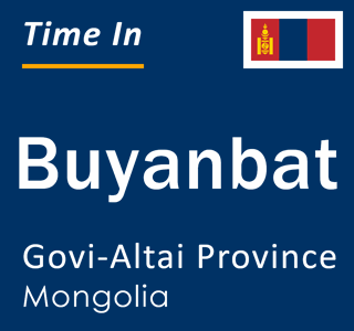 Current local time in Buyanbat, Govi-Altai Province, Mongolia