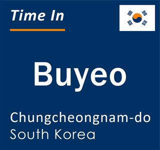 Current local time in Buyeo, Chungcheongnam-do, South Korea