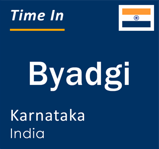 Current local time in Byadgi, Karnataka, India