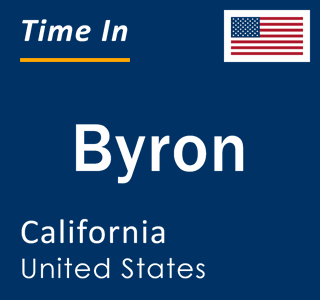 Current local time in Byron, California, United States