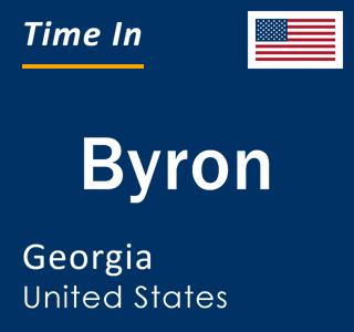 Current local time in Byron, Georgia, United States