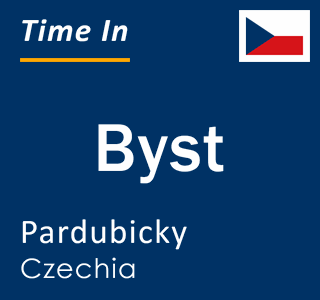 Current local time in Byst, Pardubicky, Czechia