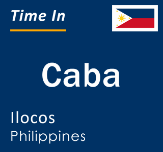 Current local time in Caba, Ilocos, Philippines