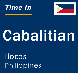 Current local time in Cabalitian, Ilocos, Philippines