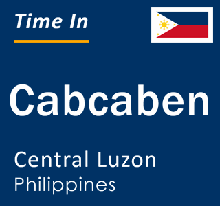 Current local time in Cabcaben, Central Luzon, Philippines