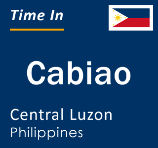 Current local time in Cabiao, Central Luzon, Philippines