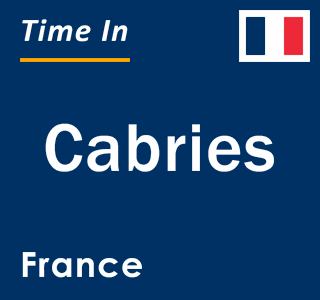 Current local time in Cabries, France