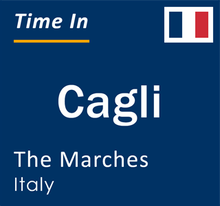 Current local time in Cagli, The Marches, Italy