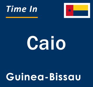 Current local time in Caio, Guinea-Bissau