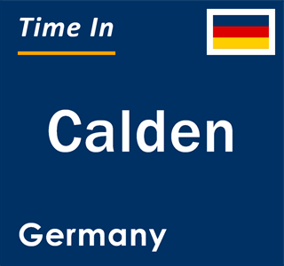 Current local time in Calden, Germany