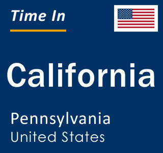 Current local time in California, Pennsylvania, United States