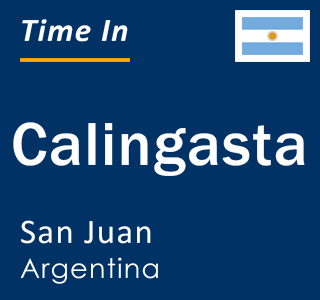 Current local time in Calingasta, San Juan, Argentina