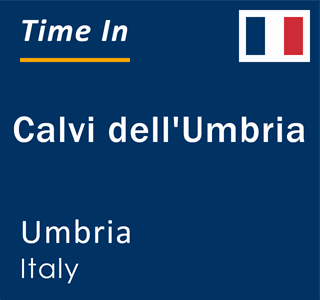 Current local time in Calvi dell'Umbria, Umbria, Italy