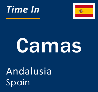 Current local time in Camas, Andalusia, Spain