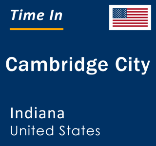 Current local time in Cambridge City, Indiana, United States