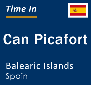 Current local time in Can Picafort, Balearic Islands, Spain