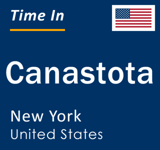 Current local time in Canastota, New York, United States