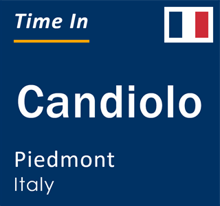 Current local time in Candiolo, Piedmont, Italy