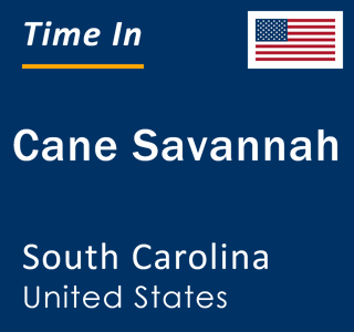 Current local time in Cane Savannah, South Carolina, United States