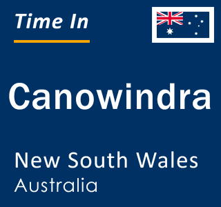 Current local time in Canowindra, New South Wales, Australia