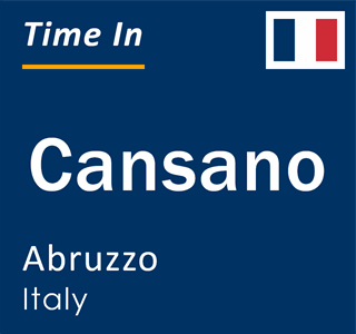 Current local time in Cansano, Abruzzo, Italy