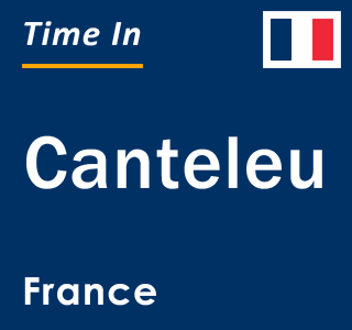 Current local time in Canteleu, France