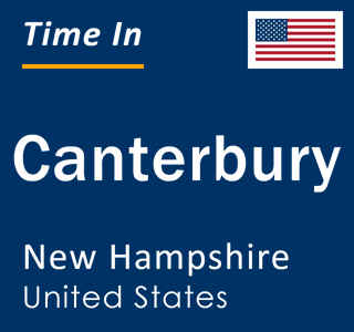 Current local time in Canterbury, New Hampshire, United States