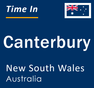 Current local time in Canterbury, New South Wales, Australia