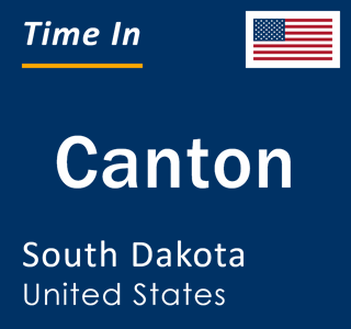Current local time in Canton, South Dakota, United States