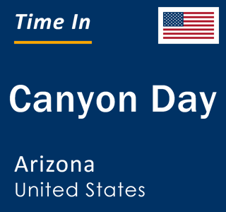 Current local time in Canyon Day, Arizona, United States