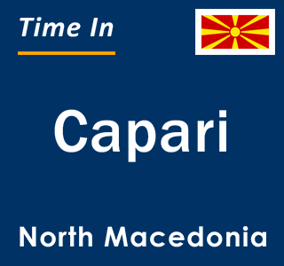 Current local time in Capari, North Macedonia