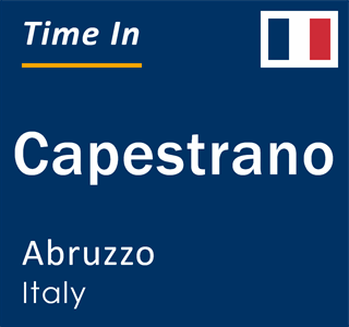 Current local time in Capestrano, Abruzzo, Italy