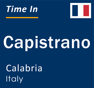 Current local time in Capistrano, Calabria, Italy