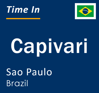 Current local time in Capivari, Sao Paulo, Brazil