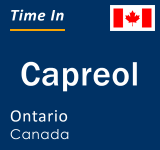 Current local time in Capreol, Ontario, Canada