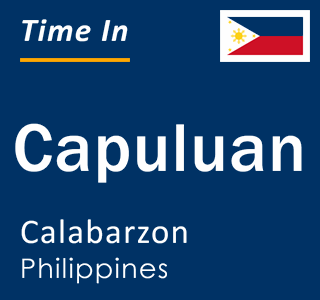 Current local time in Capuluan, Calabarzon, Philippines