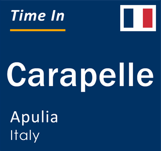 Current local time in Carapelle, Apulia, Italy