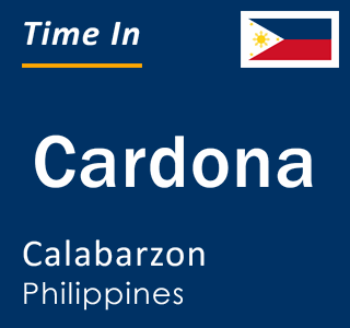 Current local time in Cardona, Calabarzon, Philippines
