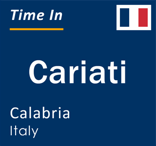 Current time in Cariati, Calabria, Italy