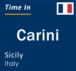 Current local time in Carini, Sicily, Italy