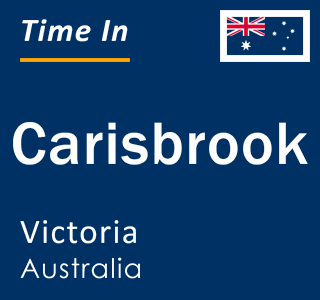 Current local time in Carisbrook, Victoria, Australia