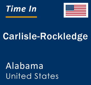 Current local time in Carlisle-Rockledge, Alabama, United States