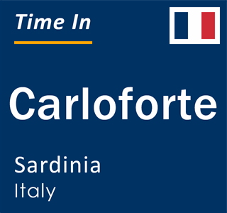 Current local time in Carloforte, Sardinia, Italy