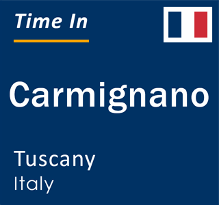 Current local time in Carmignano, Tuscany, Italy