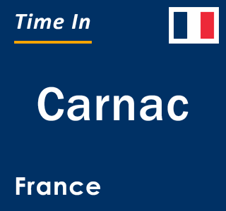 Current local time in Carnac, France