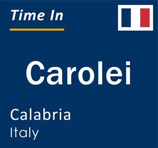 Current local time in Carolei, Calabria, Italy